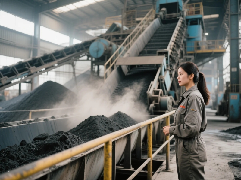 大型洗煤廠生產(chǎn)現(xiàn)場(chǎng)