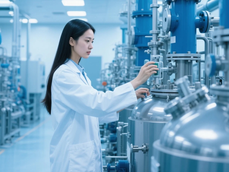 制藥企業(yè)反應(yīng)釜生產(chǎn)現(xiàn)場