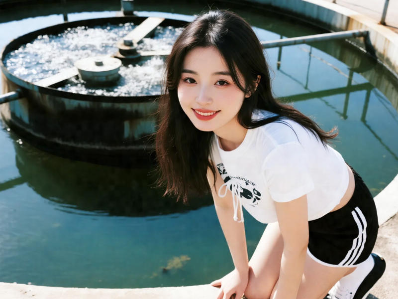 污水處理廠曝氣池現場圖