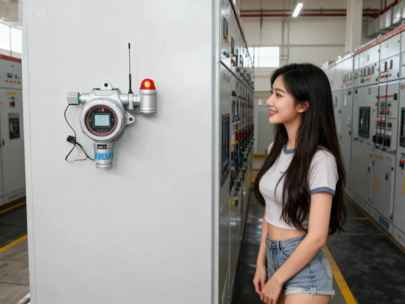 變電站全氟己酮滅火劑泄漏監測現場