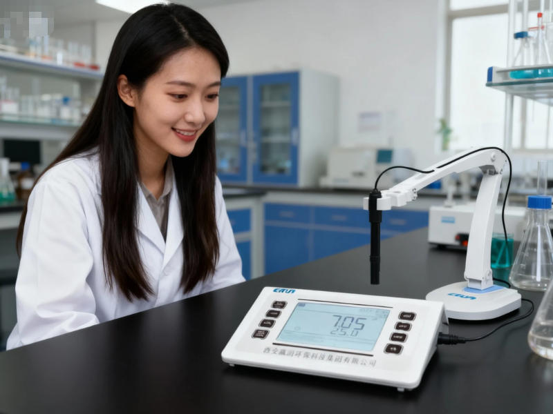 在水質化驗室中的實驗室電極法水質多參數檢測儀