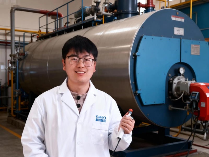 現代化大型工業鍋爐現場