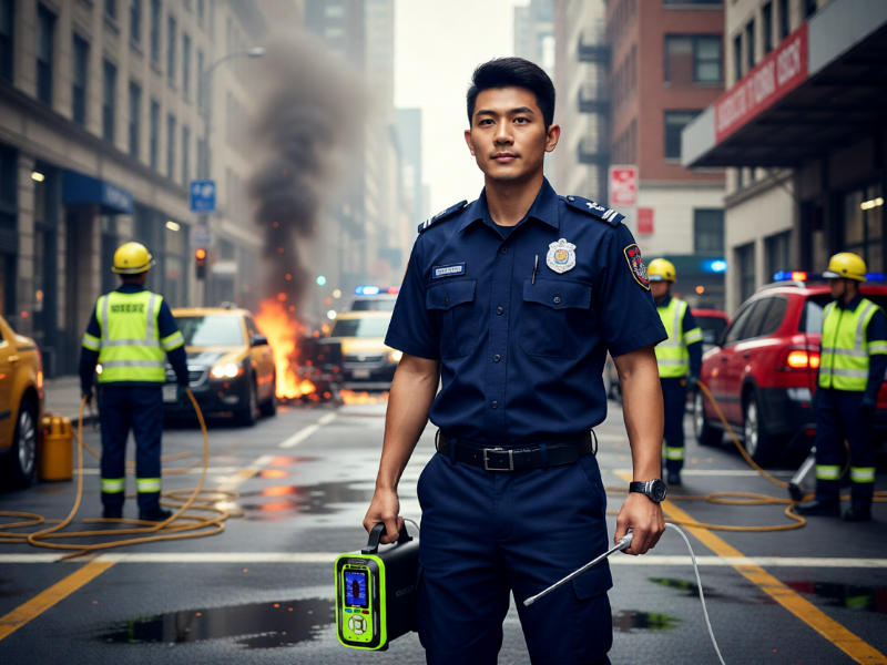 十八合一氣體檢測儀在突發應急救援應用現場